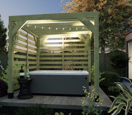 Kit-Hottub pergola lights