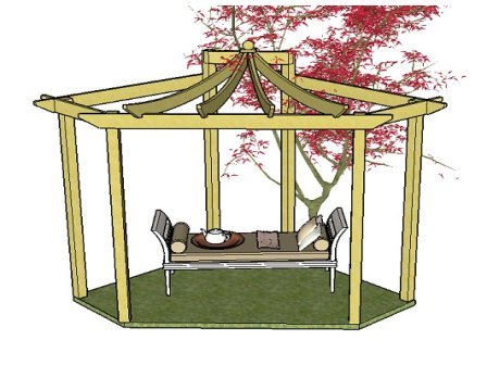 Copyright image: Asian Pergola Plans: Part of the 'Additional Plans' series