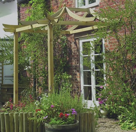 Asian-style Dragon Patio Pergola Kit