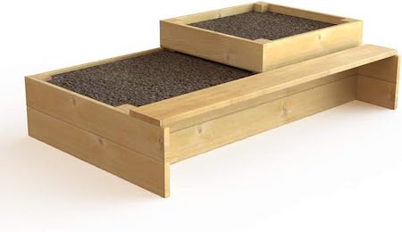 Kit-A-Raised bed tier with seat
