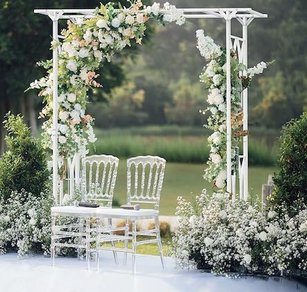 White Wedding Arch